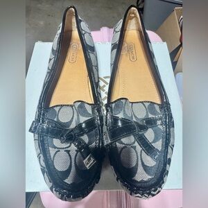 Coach Black and Gray Women's Loafers